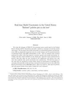 . Real-time Model Uncertainty in the United States:
