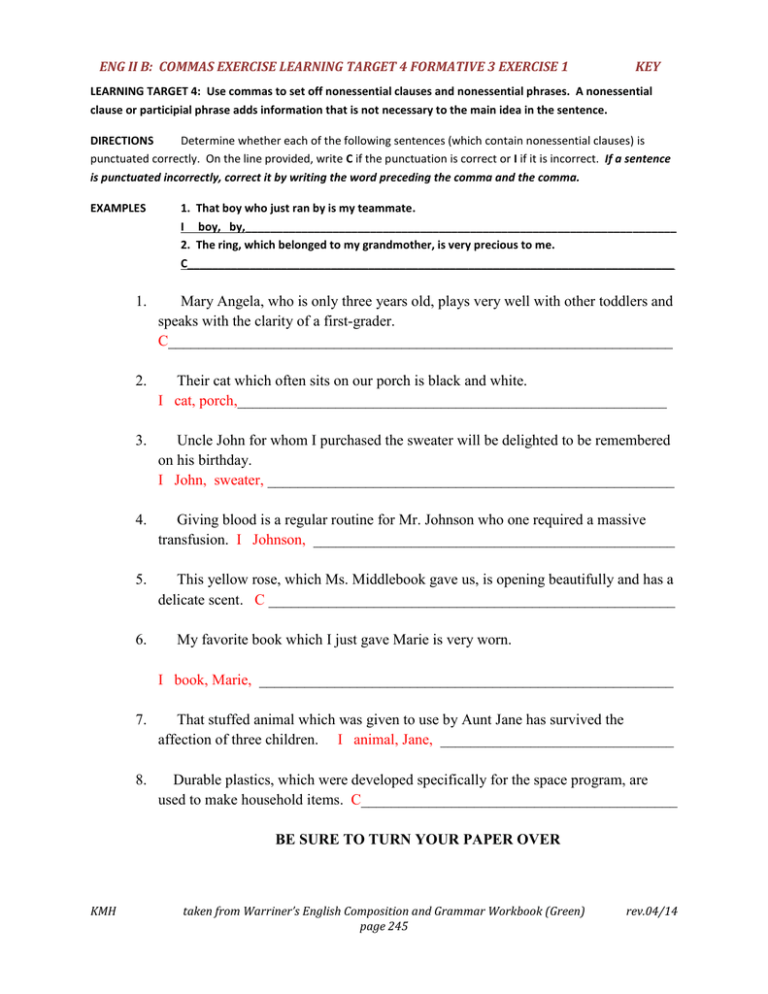 eng-ii-b-commas-exercise-learning-target-4-formative