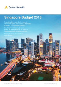 Singapore Budget 2013