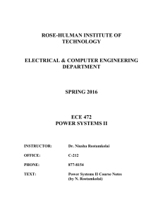 ROSE-HULMAN INSTITUTE OF TECHNOLOGY ELECTRICAL &amp; COMPUTER ENGINEERING