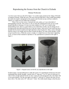 Reproducing the Sconce from the Church in Eichede Michael Wollowski