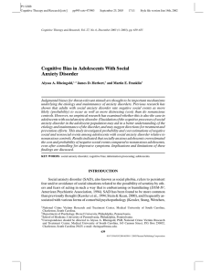 P1: GXB Cognitive Therapy and Research [cotr] pp995-cotr-473903 September 25, 2003