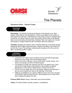 The Planets  Kendall Planetarium