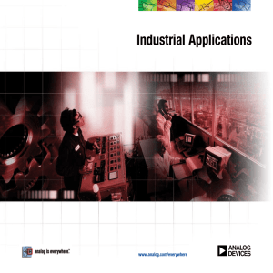 Industrial Applications www.analog.com/everywhere