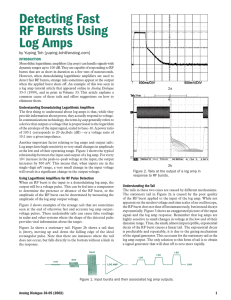 Detecting Fast RF Bursts Using Log Amps by Yuping Toh []