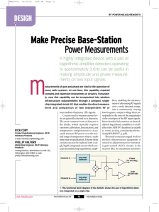 Make Precise Base-Station Power Measurements DESIGN