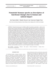 Nematode biomass spectra as descriptors of natural impact