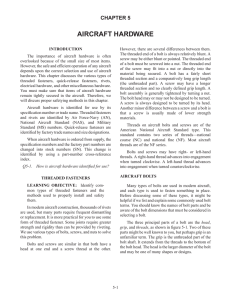 AIRCRAFT HARDWARE CHAPTER 5