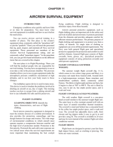 AIRCREW SURVIVAL EQUIPMENT CHAPTER 11