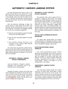 AUTOMATIC CARRIER LANDING SYSTEM CHAPTER 9