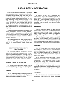 RADAR SYSTEM INTERFACING CHAPTER 3