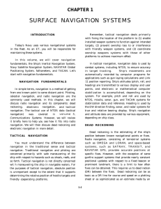 SURFACE NAVIGATION SYSTEMS CHAPTER 1