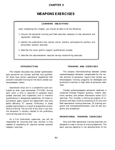 WEAPONS EXERCISES CHAPTER 5