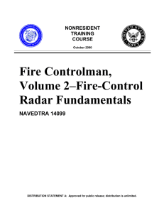 Fire Controlman, Volume 2–Fire-Control Radar Fundamentals NAVEDTRA 14099