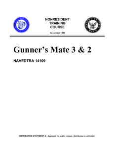 Gunner’s Mate 3 &amp; 2  NAVEDTRA 14109 NONRESIDENT