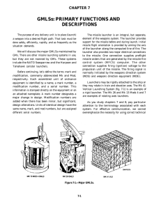 GMLSs: PRIMARY FUNCTIONS AND DESCRIPTIONS CHAPTER 7