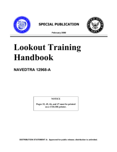 Lookout Training Handbook NAVEDTRA 12968-A