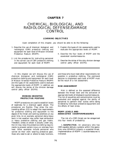 CHEMICAL, BIOLOGICAL, AND RADIOLOGICAL DEFENSE/DAMAGE CONTROL CHAPTER 7