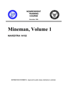 Mineman, Volume 1  NAVEDTRA 14152 NONRESIDENT