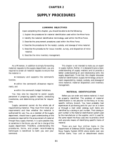 SUPPLY PROCEDURES CHAPTER 2