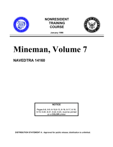 Mineman, Volume 7  NAVEDTRA 14160 NONRESIDENT