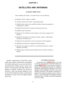 SATELLITES AND ANTENNAS CHAPTER 2