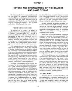 HISTORY  AND ORGANIZATION OF THE SEABEES AND LAWS OF WAR