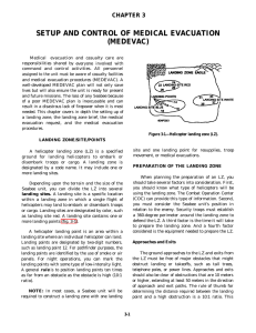 SETUP AND CONTROL OF MEDICAL EVACUATION (MEDEVAC) CHAPTER 3