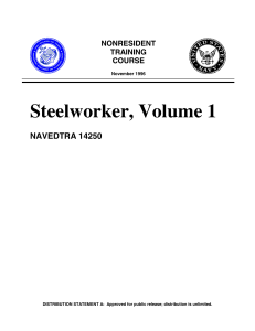 Steelworker, Volume 1 NAVEDTRA 14250  NONRESIDENT