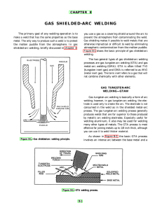 GAS SHIELDED-ARC WELDING CHAPTER 8