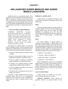 AIR-LAUNCHED GUIDED MISSILES AND GUIDED MISSILE LAUNCHERS CHAPTER 3