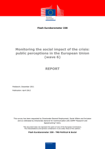 Monitoring the social impact of the crisis: (wave 6)