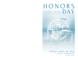 H O N O R S DAY -2016 2015