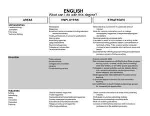 ENGLISH What can I do with this degree? STRATEGIES EMPLOYERS