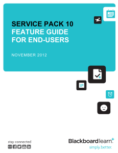 SERVICE PACK 10  FEATURE GUIDE FOR END-USERS