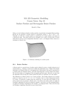 MA 323 Geometric Modelling Course Notes: Day 25 David L. Finn