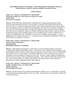 Rose-Hulman Institute of Technology – 25th Undergraduate Mathematics Conference