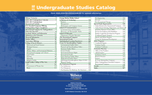 Undergraduate Studies Catalog