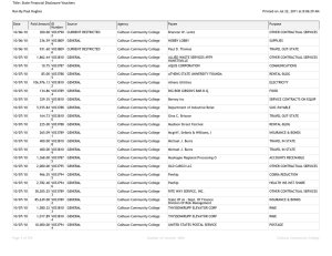 Title: State Financial Disclosure Vouchers Run By Paul Hughes Date