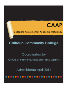 CAAP  ● Calhoun Community College