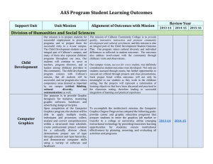 AAS Program Student Learning Outcomes  Division of Humanities and Social Sciences