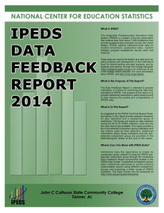 NATIONAL CENTER FOR EDUCATION STATISTICS What Is IPEDS?