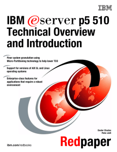 IBM Technical Overview and Introduction E