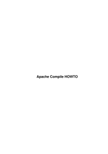 Apache Compile HOWTO
