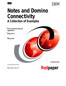 Notes and Domino Connectivity  paper