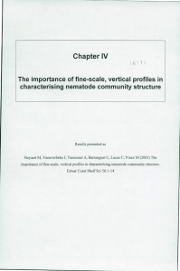 Chapter IV The importance of fine-scale, vertical profiles in