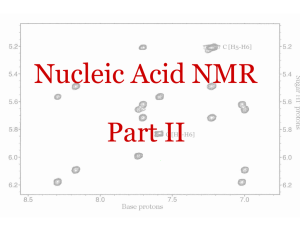 Nucleic Acid NMR  Part II