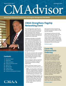 CMAdvisor CMAA Strengthens Flagship Networking Event Advancing Professional Construction and Program Management Worldwide