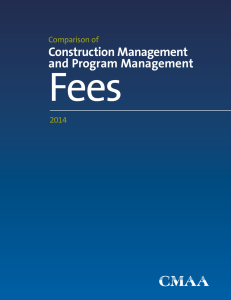 Fees Construction Management and Program Management Comparison of