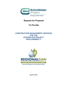 Request for Proposal To Provide  CONSTRUCTION MANAGEMENT SERVICES